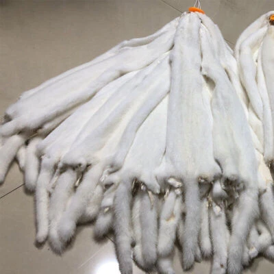 Cuello artesanal de piel de visón hembra curtida natural piel pelo corto Foto 1 de 4