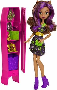 Monster High Ghoul-La-La Locker Vehicle with Clawdeen Wolf Doll - Picture 1 of 13
