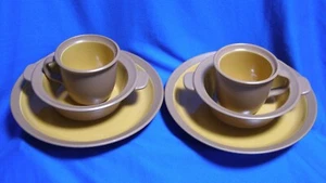 2 Dansk BLT Pottery Orange Plate Bowl Mug Sets - Picture 1 of 11