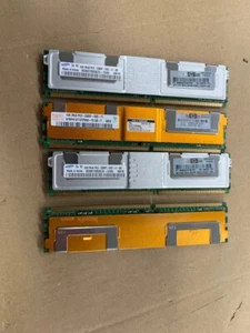 4* 1 GB PC2-5300F = 4GB HP PROLIANT ML350 G5 QC/DC M395T2953EZ4 HYMP512F72CP8N3 - Photo 1/1