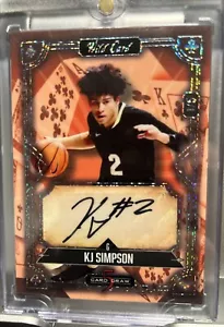 KJ Simpson 5 Card Draw Auto # 1/5 - Picture 1 of 2