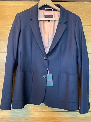 THOMAS PINK Womens Tobruk Jacket - NWT Tailored Navy Blazer 100% Wool - UK Sz 14 - Image 1 of 4