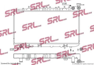 SRLine Radiador de Agua Nissan Almera N15 Sunny N14 Nuevo - Imagen 1 de 2