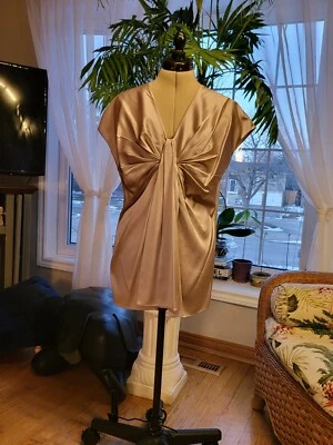 Hugo Boss Collection - Blusa de seda rosa polvorienta manga corta s. 14 Foto 1 de 4