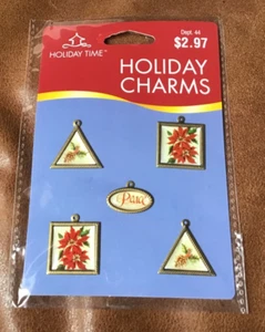 DIJES DE 5 BOTONES de Navidad para llaveros de álbumes de recortes de joyería * - Imagen 1 de 1