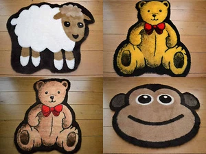 Rugs Non-Slip Machine Wash Soft Fluffy New Born Baby Nursery Boys Girls Bedroom - Picture 1 of 6
