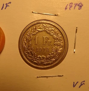 Pièce de 1 franc SUISSE 1978, Suisse - Photo 1/2