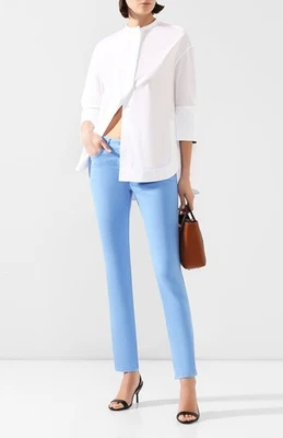 Calça jeans ESCADA azul algodão stretch 5 bolsos 40 - Imagem 1 de 4