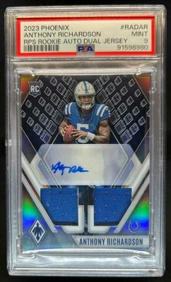 2023 Phoenix Anthony Richardson RPS Rookie Auto Dual RC Jersey #/125 Colts PSA 9 - Image 1 of 2