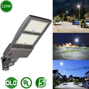 320W LED Parking Lot Light Outdoor Street Stadium Garage Pole Shoebox Area Light - Picture 1 of 12