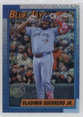 2025 Topps Series 1 1990 Topps Chrome Silver Pack Vladimir Guerrero Jr #T90C-30 - Image 1 of 2