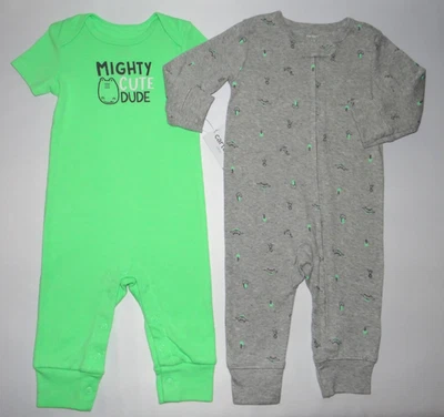 Ropa Bebé Niño, 6 Meses, Carter's Juego Mono Dino 2 Piezas Foto 1 de 4