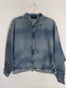 FEAR OF GOD Essentials Denim Jacket Size Large NWT - Picture 1 of 13