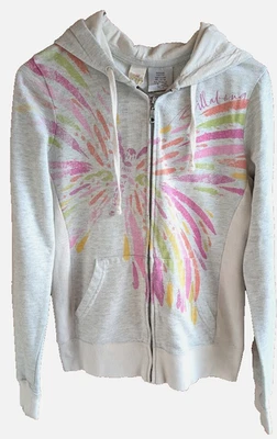 Vintage Billabong Womens M Hoodie Jacket Y2K 2000s Rainbow Paint Splash Skater - Image 1 of 4