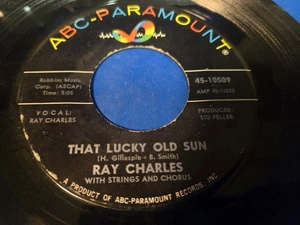 Ray Charles – That Lucky Old Sun / Ol' Man Time - 7" VINYL SINGLE - Picture 1 of 3