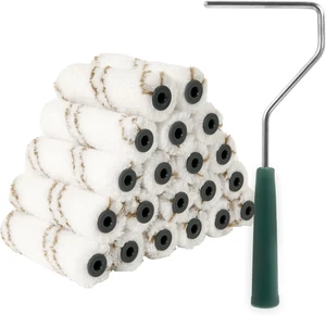 Microfiber Paint Roller Covers, 20 Pack 4 Inch Microfiber Roller Covers with Rol - Picture 1 of 12