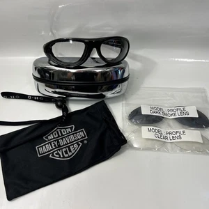 Harley-Davidson 98164-08vm Profile eyewear w/ New replacement Clear/smoke lenses - Picture 1 of 8
