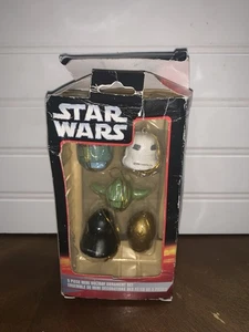 Vintage 5 Star Wars Hanging Christmas Ornaments 2006 Lucas Films Ltd NIB Damage - Picture 1 of 6