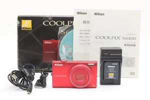 Nikon COOLPIX S6100 Compact Digital Camera Red Direct from Japan 488 - Picture 1 of 10