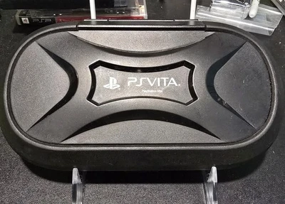 Black PlayStation PS Vita Vault Hard Case PlayStation Insignia OEM Heavy Duty - Image 1 of 4