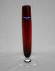Villeroy & Boch rubinrot/klarglas Zylinder Vase #2077