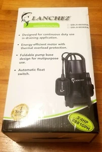 SEALED!!! Lanchez 3/4 HP Submersible Sump Pump 3881GPH Water Transfer Pump - Picture 1 of 6