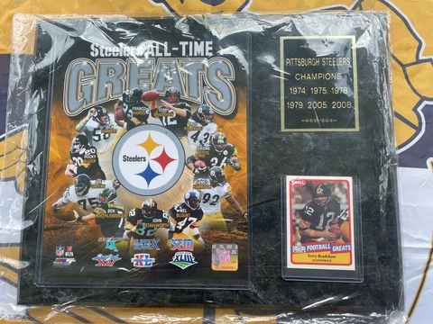 Pittsburgh Steelers All Time Greats Wall Plaque Cover