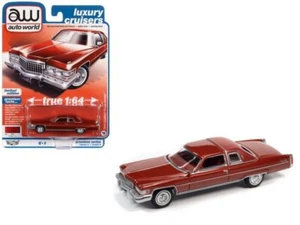 CADILLAC Coupe deVille - 1975 - firethom poly - Auto World 1:64 - Foto 1 di 6