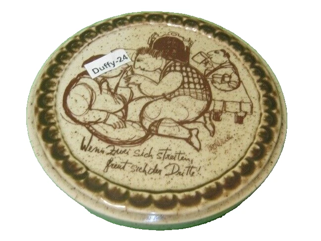 Brotzeitbrett 21 cm  wenn sich zwei streiten Designer B. Wiinblad  von Rosenthal - Bild 1 von 1