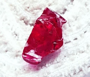 Natural Red Blood Ruby Rough 8.40 Ct Certified Loose Gemstone With Free Gift - Picture 1 of 6