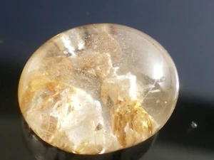 Cabochon Sammler "Unterwasserboden Koralle" aus Lodolith Quarz (Brasilien) 30 ct - Bild 1 von 1