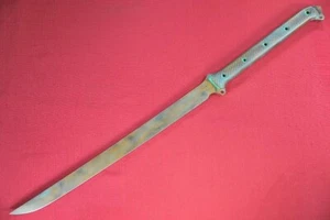 2015 Busse AK47 .20" Convexed Aged Bronze Cerakoted INFI Blade, Textured Handle - Picture 1 of 8