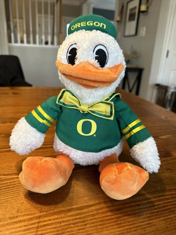 Vtg University of Oregon Ducks Stuffed Plush 11” Mascot Stuffed Toy GUND 320701 Cover