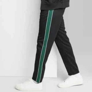 ¡NUEVO! Pantalones deportivos de talla grande extendidos de uso original para adultos, negros - Imagen 1 de 8