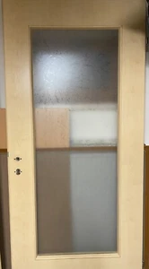 Innentür 860x1985x200 mit Zarge und Glaselement - Bild 1 von 5
