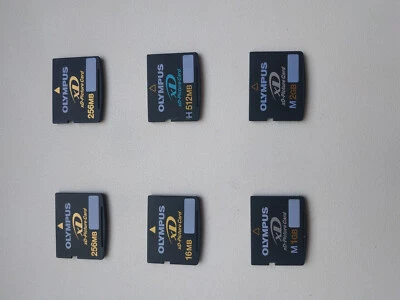 Olympus xD-Picture Card 2GB, 1GB, 512MB, 2x256MB, 16MB - Image 1 of 3