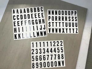 Kit Números Blanco/Negro 1" (Corte Cuadrado) - Imagen 1 de 4
