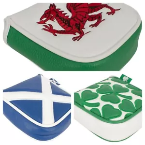 ASBRI GOLF PATRIOT SPIDER MALLE PUTTER-ABDECKUNG. WALES, SCHOTTLAND ODER IRISCHES KLEEBLATT. - Bild 1 von 8