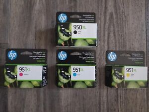 4-PACK HP GENUINE 950XL BLACK & 951XL COLOR INK (NEW BOX) ***NOT EXPIRED***
