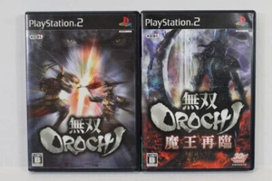 Lot of 2 Musou Orochi & Maoh Maou Sairin Warriors CIB PS PlayStation 2 PS2 Japan - Picture 1 of 6
