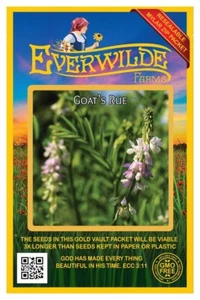 30 Goat's Rue Wildflower Seeds - Everwilde Farms Mylar Seed Packet - Picture 1 of 3