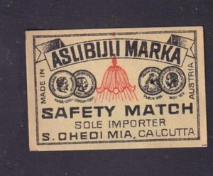 Ancienne étiquette Allumettes  Autriche  BN183574 Aslibijli Marka - Picture 1 of 1