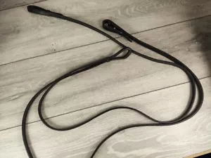 NEU Shires Trense Zügel 150 cm (59 Zoll) Pferdereiz schwarz A333-8 - Bild 1 von 2