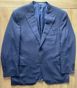 Canali 1934 Impeccabile Wool Navy Blue Sport Coat Mens 42R Surgeons Cuffs Blazer - Picture 1 of 14