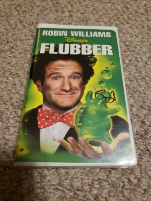 Vintage Disney's 1998 FLUBBER with ROBIN WILLIAMS VHS Tape in Clamshell Case - Image 1 of 3