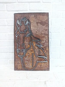 Metal Horse Wall Art Steel Iron Torch Cut Plasma? Sign Wall Hanging Panel - Picture 1 of 9