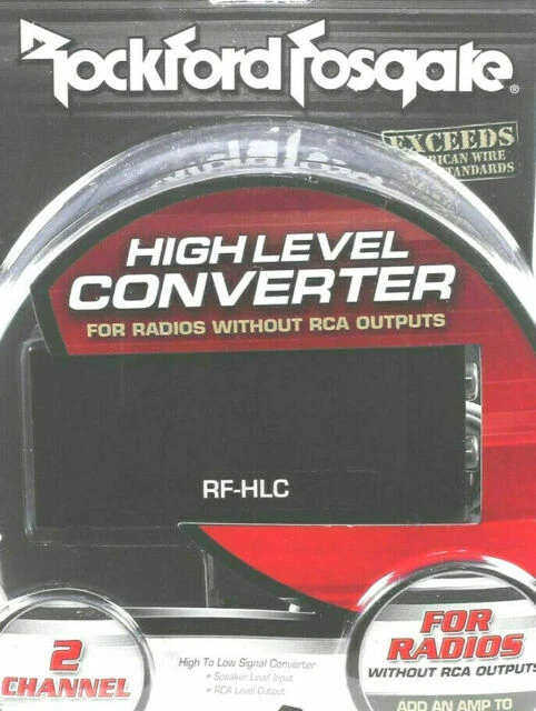 Rockford Fosgate RF-HLC 2-Channel High-to-Low Converter - Black