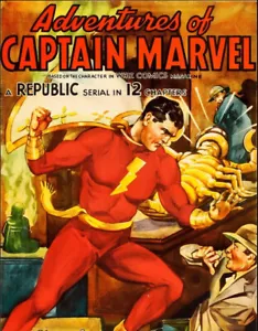 ADVENTURES OF CAPTAIN MARVEL 1941 SUPER 8 B/W SOUND 12 X 400FT CINE 8MM FILM - Afbeelding 1 van 24