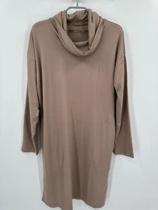 Softies Heavy Dream Jersey Cowl Neck Lounger Lounge Dress sz S Coco NWOT - Picture 1 of 7
