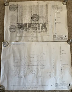 AIDA Broadway Musical Original Set Design Blueprint Bob Crowley Signed Concept - Picture 1 of 15
